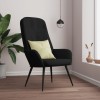 Gossi scaun de relaxare, negru, catifea