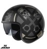Casca pentru scuter - motocicleta Axxis model Hornet S SV Skulls Illustrated B1 negru mat (ochelari soare integrati) &ndash; omologare noua ECE 22.06 XXL (6