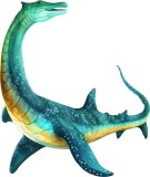 Cumpara ieftin Sticker decorativ, Dinozaur, Turcoaz, 71 cm, 8366ST-5