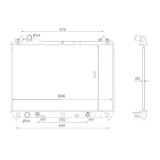 Radiator racire motor Nrf 53702