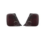 Stop spate, lampa Fiat 500 (312), 03.2007-08.2015, model tuning, montare spate, stanga+dreapta, P21W+PY21W+R10W; rosu, fumuriu; cu soclu bec; tuning;