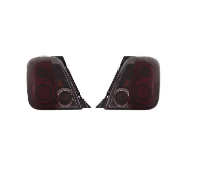 Stop spate, lampa Fiat 500 (312), 03.2007-08.2015, model tuning, montare spate, stanga+dreapta, P21W+PY21W+R10W; rosu, fumuriu; cu soclu bec; tuning; foto