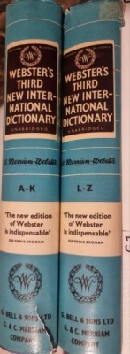 Webster s third new international dictionary A-K, L-Z (2 volume) foto