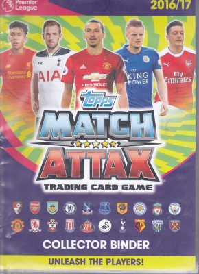 bnk crc Cartonase de colectie - Premier League 2016/2017 - cartonase + album foto