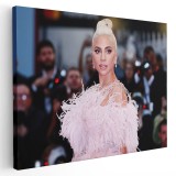 Tablou Lady Gaga cantareata 1561 Tablou canvas pe panza CU RAMA 60x80 cm