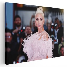 Tablou Lady Gaga cantareata 1561 Tablou canvas pe panza CU RAMA 20x30 cm