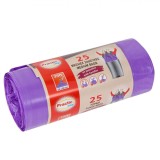 Saci Menajeri Practic Bags, Medium, Culoare Mov, Capacitate 35L, 25 Bucăți, Oem