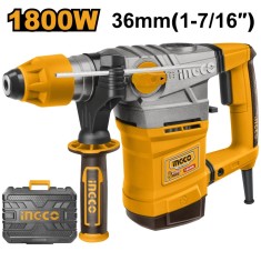 Ciocan rotopercutor picamer 1800 w, 7 j, 850 rpm, sds plus, pentru daltuire si gaurire in beton - Ingco RH18008