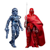 Star Wars Episode VI Black Series Carbonized Set 2 figurine articulate Emperor&#039;s Royal Guard &amp; TIE Fighter Pilot Exclusive 15 cm