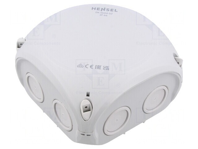 Cutie de conexiuni IP66 130x130x77mm Gri