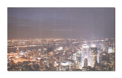 Tablou canvas, New York noaptea, 100x60cm, gata de agatat pe perete foto