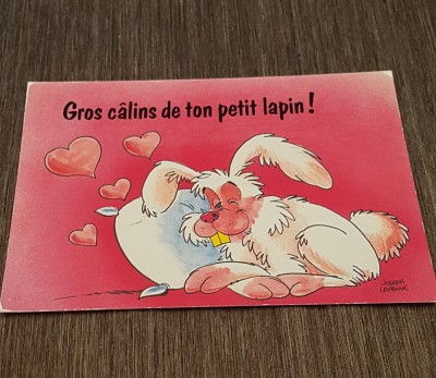 Carte Poștală Romantică Vintage &amp;ndash; Ilustrație Joseph Lafaine foto