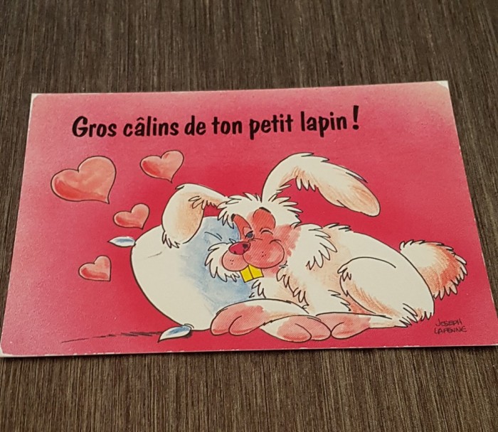 Carte Poștală Romantică Vintage &ndash; Ilustrație Joseph Lafaine