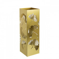 Suport umbrele metal auriu Ginkgo 16 cm x 16 cm x 48 h Elegant DecoLux foto