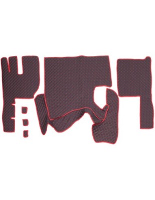 Set Covorase Piele Ecologica Truck Umbrella Pentru Volvo Fh13 2011-2013 Cutie Manuala Negru Tip 2 foto