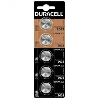 Set 5 baterii cu litiu Duracell CR2032 DL2032 ECR2032 HSDC Mini foto