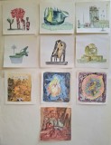 Colectie de arta speculativa - 10 ilustratii in tehnica mixta