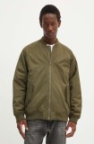 Levi&#039;s geaca bomber barbati, culoarea verde, de iarna, oversize, A4418