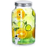 Dozator pentru bauturi din sticla cu robinet, 6,2 L &ndash; ideal pentru limonada