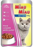 Hrana umeda pentru pisici junior Miau-Miau 100 gr