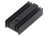 Radiator STONECOLD TO220 negru 25,4x12x6,5mm 40K/W extrudat