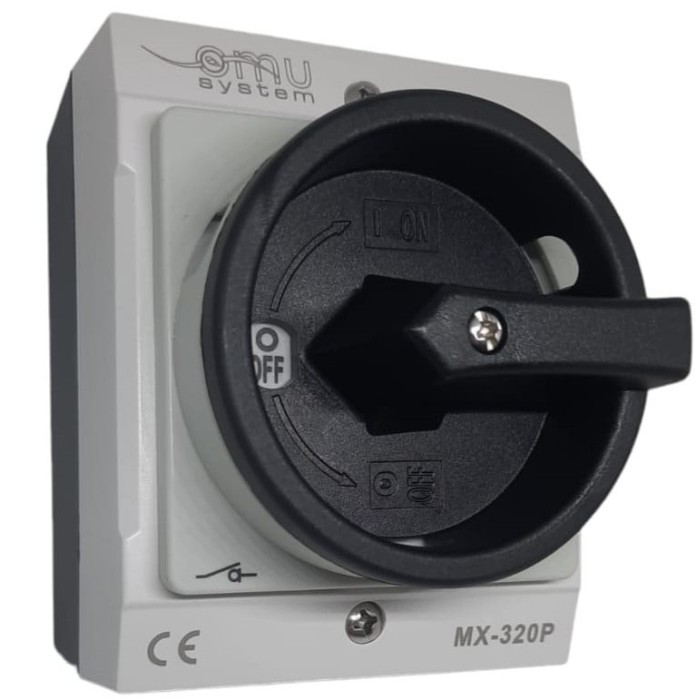 Intrerupator 3 poli 20A 4kw IP65 cu carcasa pornit oprit 400V blocabil