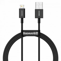 Cablu Alimentare si Date Baseus Superior Fast Charging USB la Lightning Iphone 2.4A 1m Negru foto