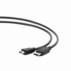 CABLU video GEMBIRD, adaptor DisplayPort (T) la HDMI (T), 1m, negru, &quot;CC-DP-HDMI-1M&quot; (timbru verde 0.08 lei)