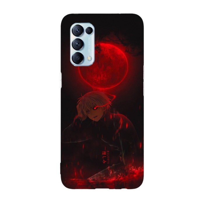 Husa compatibila cu Oppo A72, Viceversa, model Ken Kaneki Tokyo Ghoul Full Moon, Silicon, TPU