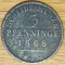Germania state - Prusia / Prussia - 3 Pfenninge / Pfennig 1868 litera B / Hanovra - rara - Wilhelm I