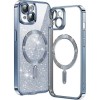 Husa pentru iPhone 14 Plus - Techsuit Luxury Glitter MagSafe - Light Blue