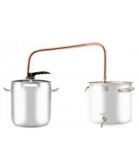Cazan cupru-inox pentru fiert tuica 17l Cazan cupru-inox pentru fiert tuica 17l