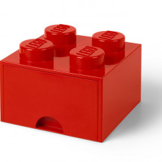 LEGO Cutie depozitare LEGO 2x2 cu sertar, rosu Quality Brand