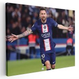 Tablou afis poster Lionel Messi Qatar Tablou canvas pe panza CU RAMA 60x80 cm