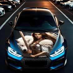 Folie Capota Auto &ldquo;Hood Art&rdquo; rezistenta la exterior, marime S (150 x 110cm) &ndash; Cod: AVX-CAPOTA-006S