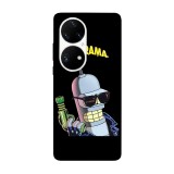 Husa compatibila cu Huawei Nova 8i model Bender Futurama, Silicon, TPU, Viceversa, Transparent, Carcasa