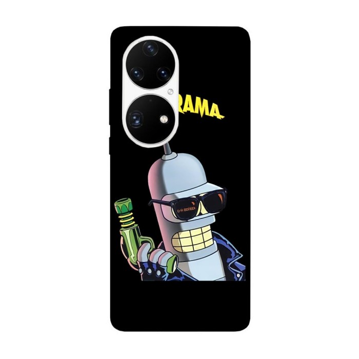 Husa compatibila cu Huawei Nova Y70 model Bender Futurama, Silicon, TPU, Viceversa