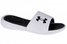 Papuci flip-flop Under Armour Playmaker Fixed Slides 3000061-102 alb foto