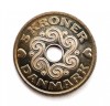 Moneda rara DANEMARCA 5 kroner 2000 tiraj mic km # 869, Europa