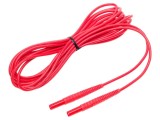 Cablu de masurare SONEL Mufa Banana 4 mm, 1kV, Rosu, 5m, CAT III 1000V, WAPRZ005REBB
