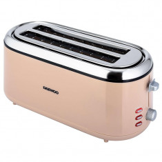 Toaster 4 felii Daewoo, 1500 W, 5 trepte de prajire, indicator luminos