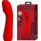 Vibrator Punctul G Cetus, 12 Moduri Vibratii, Sillicon, USB, Rosu, 15 cm