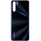 Capac Baterie Oppo F15 / A91, Negru (Lightening Black), Service Pack 3016378