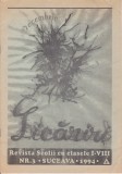 AS - REVISTA LICĂRIRI - REVISTA ȘCOLII CU CLASELE I-VIII NR.3 SUCEAVA 1994 DECEMBRIE