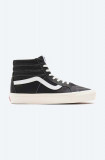 Vans teniși de piele Sk8-Hi 38 Dx culoarea negru VN0A38GF103-black