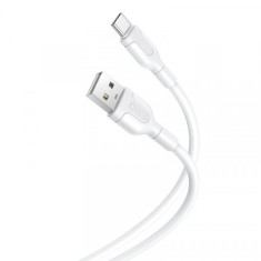 Cablu Date si Incarcare USB-A - USB-C XO Design NB212, 18W, 1m, Alb foto
