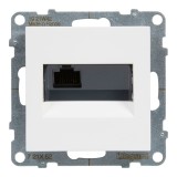 Priza internet Legrand New Suno 721152, RJ45 cat. 6E UTP, incastrat, alb