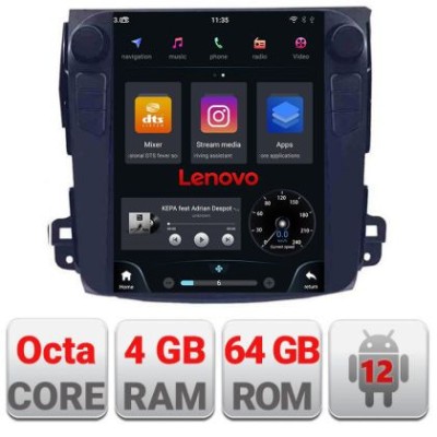 Navigatie Mitsubishi Outlander 2007-2011 tip tesla radio gps internet Qualcomm 8X 8+128 360 4G carplay android auto kit-tesla-056 CarStore Technology foto