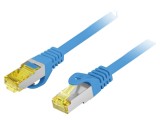 Patch cord LANBERG RJ45 S/FTP Cat 6a 3m LSZH albastru