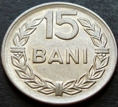 Moneda 15 BANI - RS ROMANIA, anul 1966 *cod 2252 foto